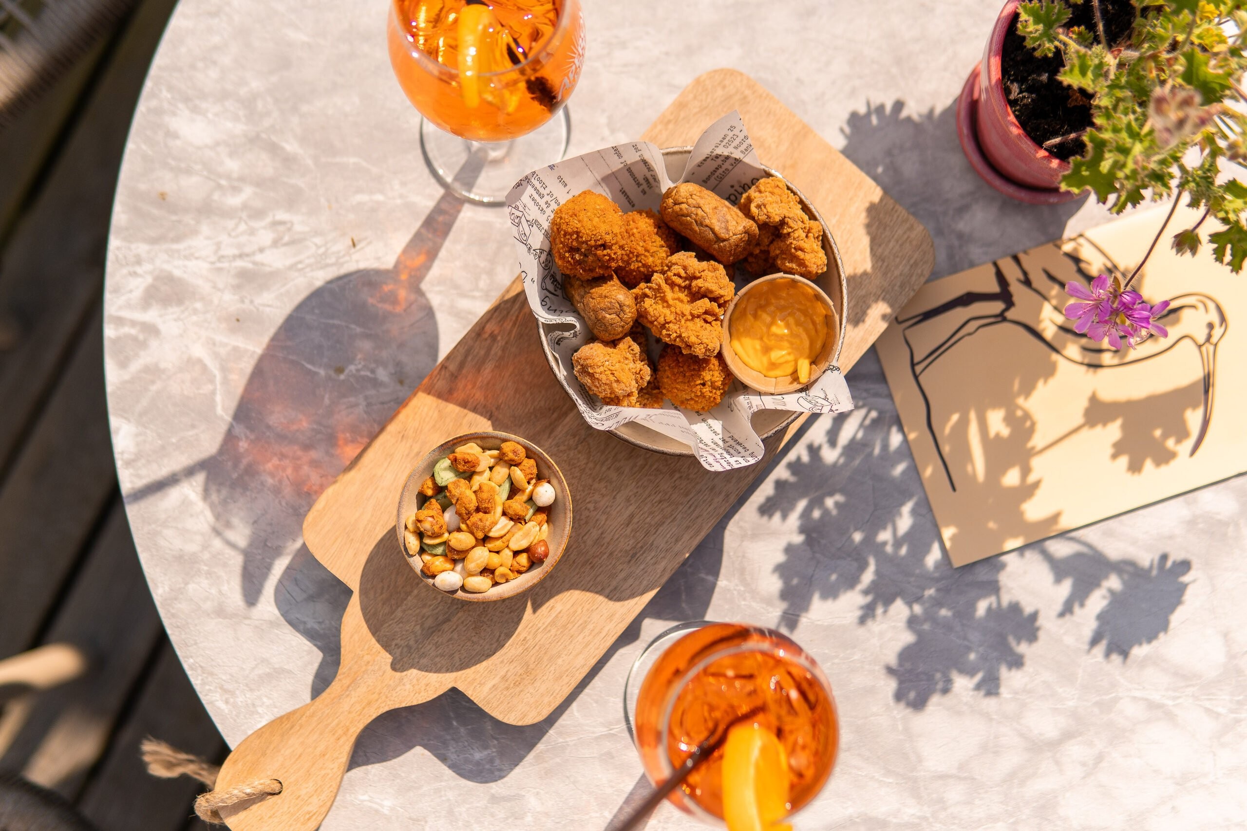 Borrelplank en aperol